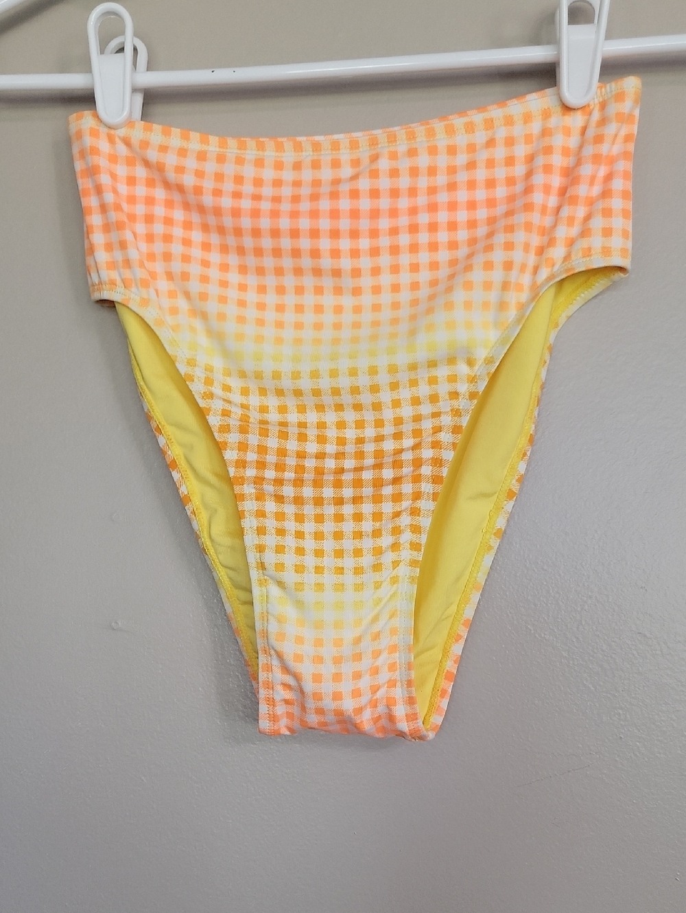 Lucky Brand Orange Yellow Bikini Swimsuit Bottoms Size XS
